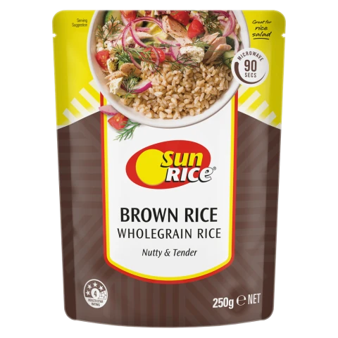 SunRice Microwave Brown Rice Pouch