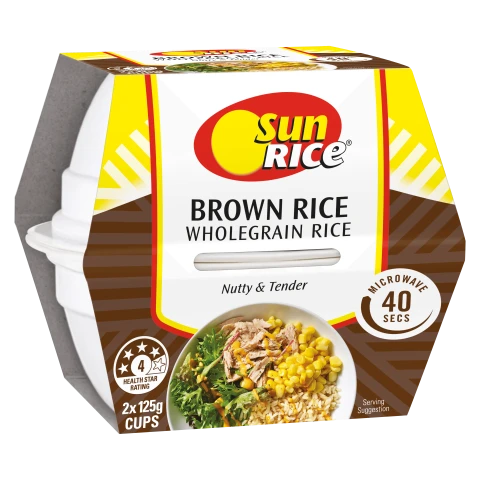 SunRice Microwave Brown Rice Cups