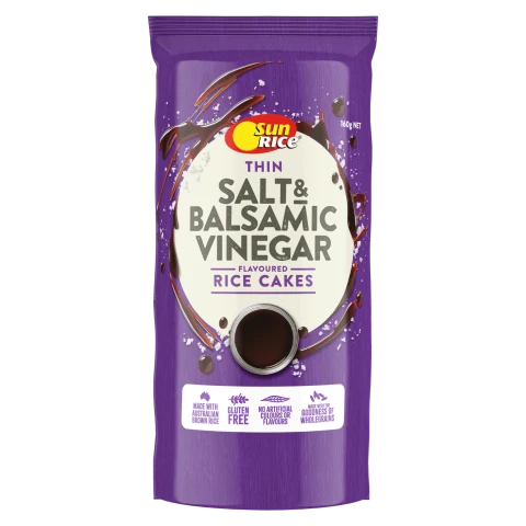 Salt & Balsamic Vinegar Rice Cakes