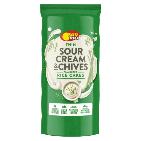 Sour Cream & Chives Rice Cakes