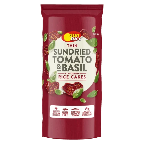 Sundried Tomato & Basil Rice Cakes