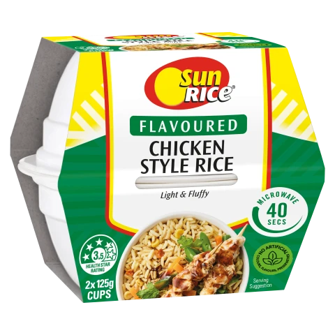 SunRice Microwave Chicken Style Rice Cups