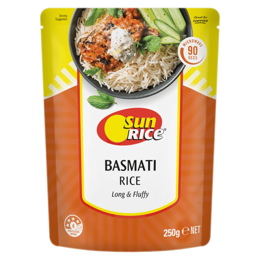 SunRice Microwave Basmati Rice Pouch