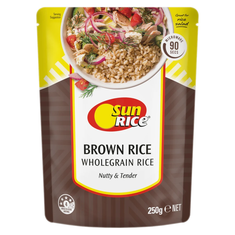 SunRice Microwave Brown Rice Pouch