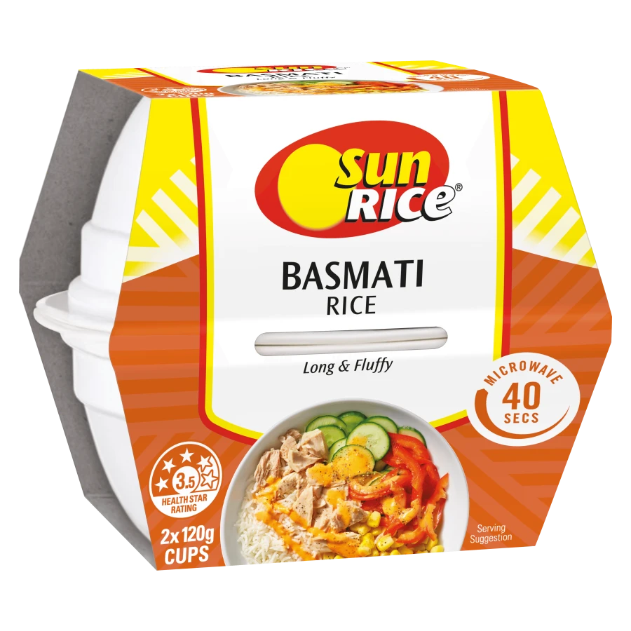 SunRice Microwave Basmati Rice Cups