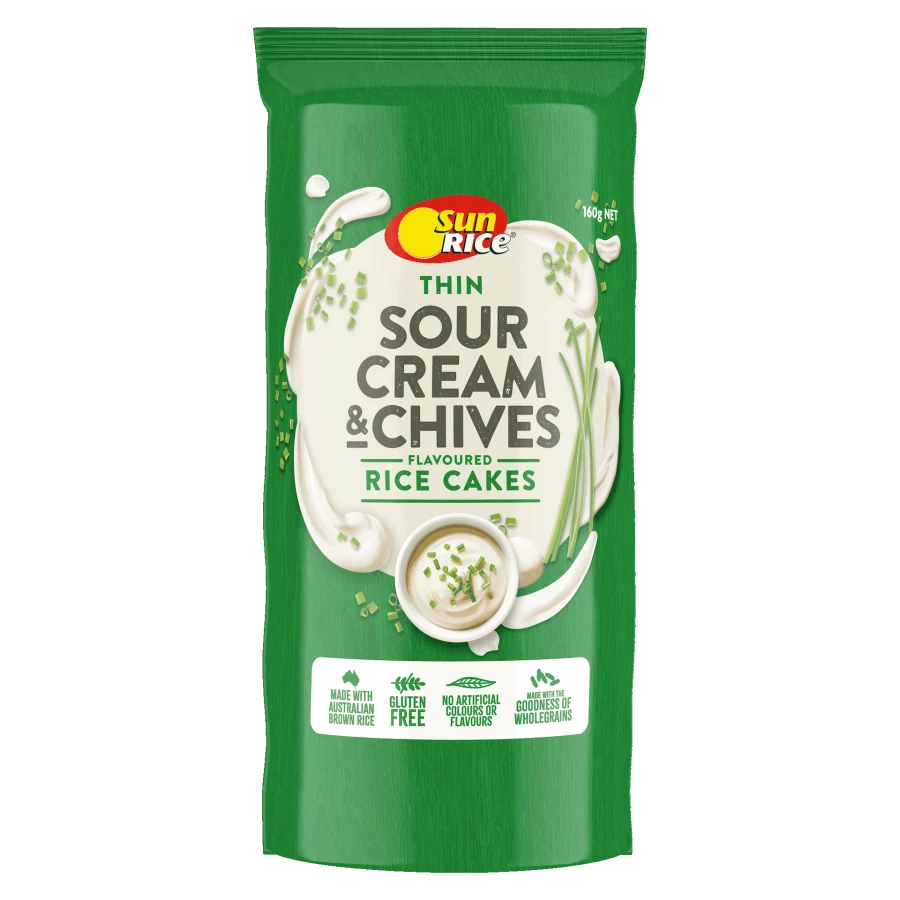 Sour Cream & Chives Rice Cakes