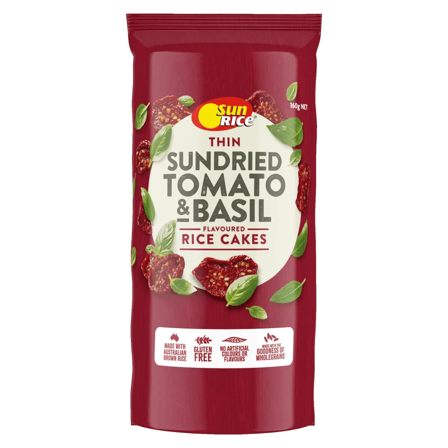 Sundried Tomato & Basil Rice Cakes