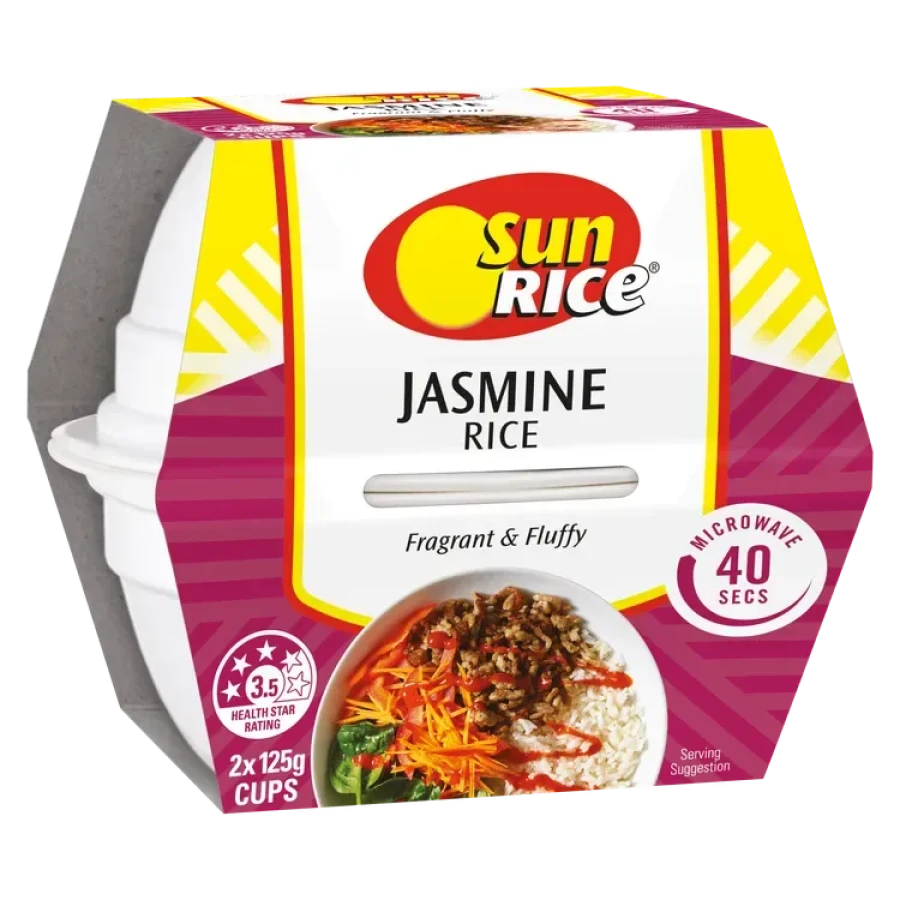 SunRice Microwave Jasmine Rice Cups