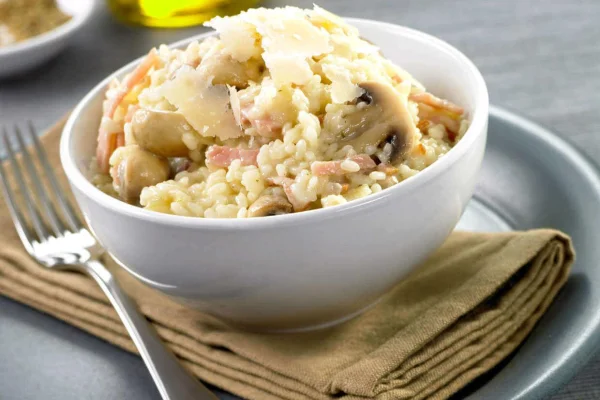 Bacon & Mushroom Risotto