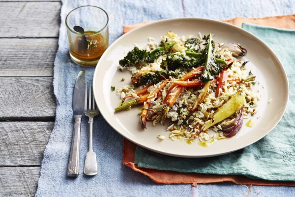 Basmati & Kale with Roasted Vegetables