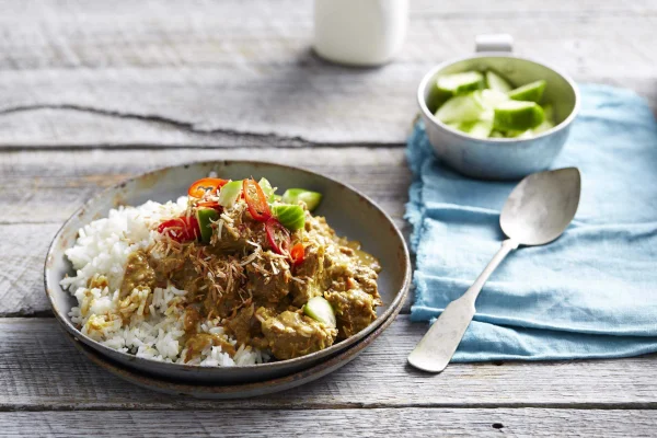 Beef Rendang with Lemongrass rice