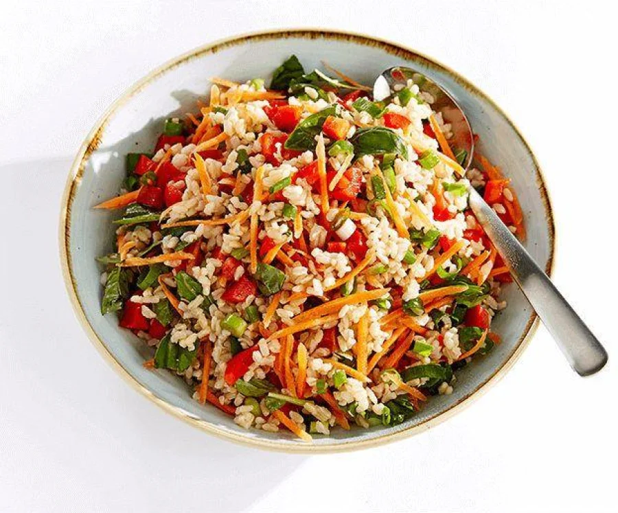 Asian Brown Rice Salad